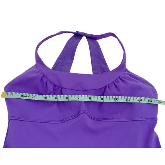 Lululemon Color Power Purple Scoop Me Up Tank II Open Racerback, Size 6 - Picture 10 of 12